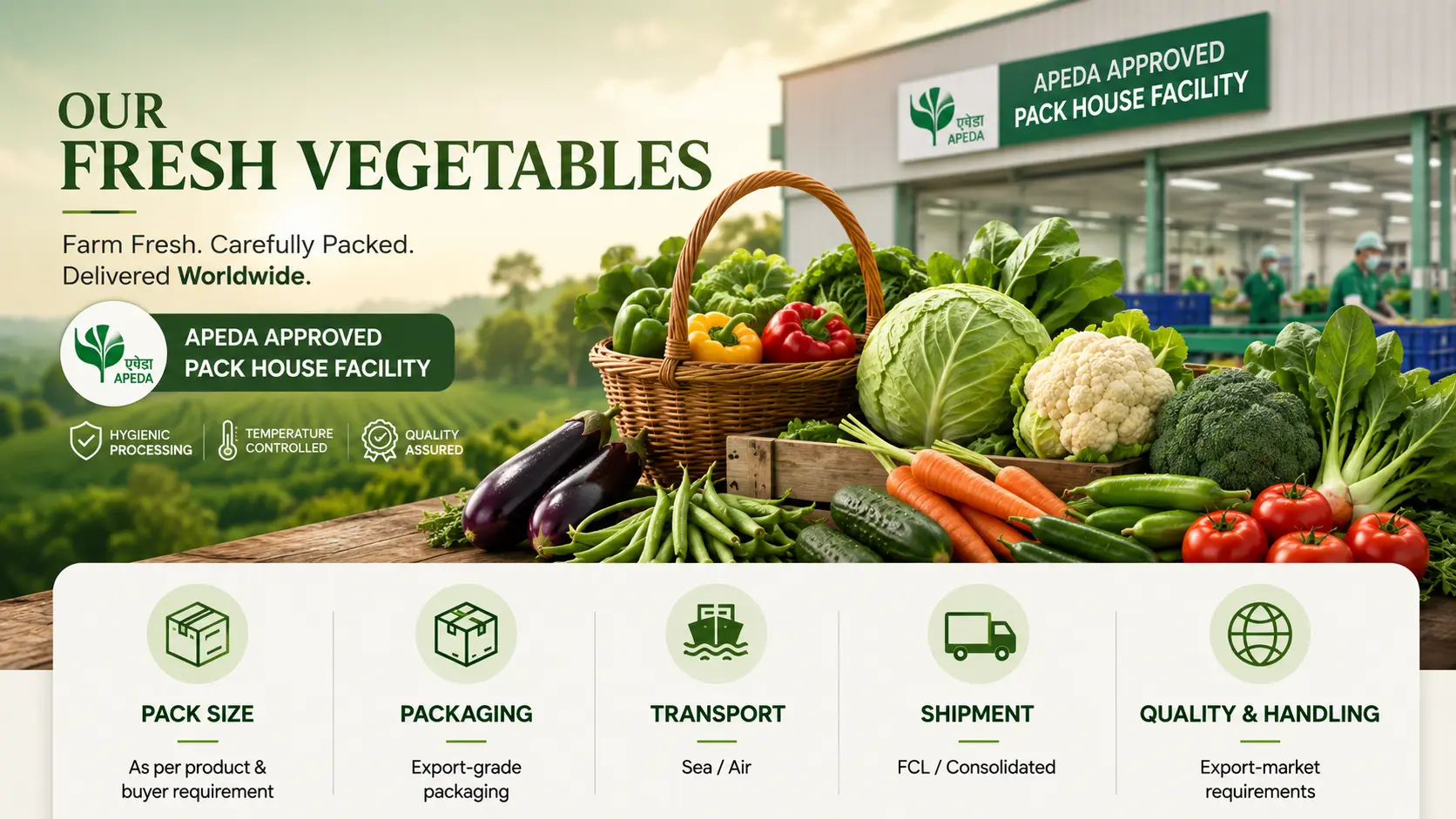 gads vegetable export facilities